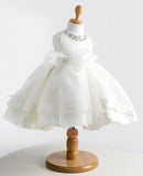 Korean girl baby baby full moon wine, birthday children's wedding dress, Princess fluffy dress