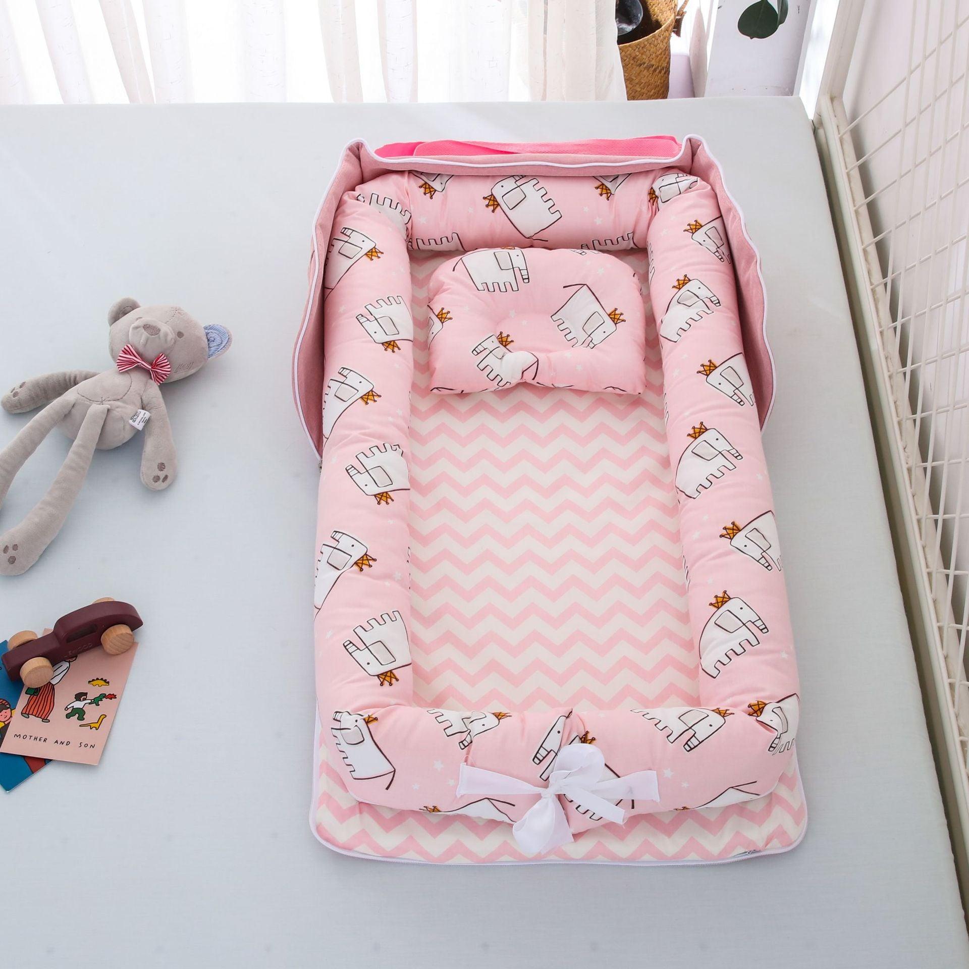 Cotton Portable Foldable Baby Bed - Nioor