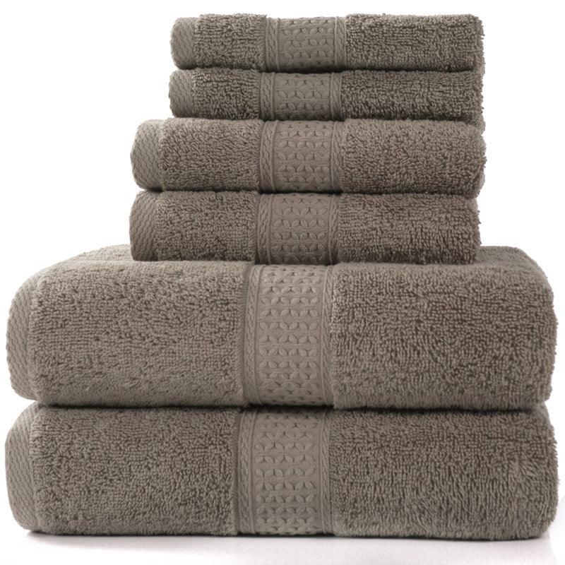 Cotton absorbent towel set of 3 pieces and 6 pieces - Nioor