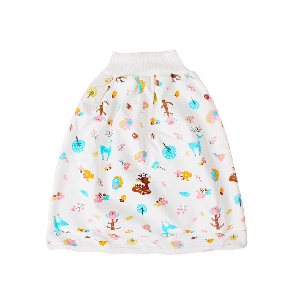 Waterproof Skirt Children's Absorbent Leak-proof High Waist