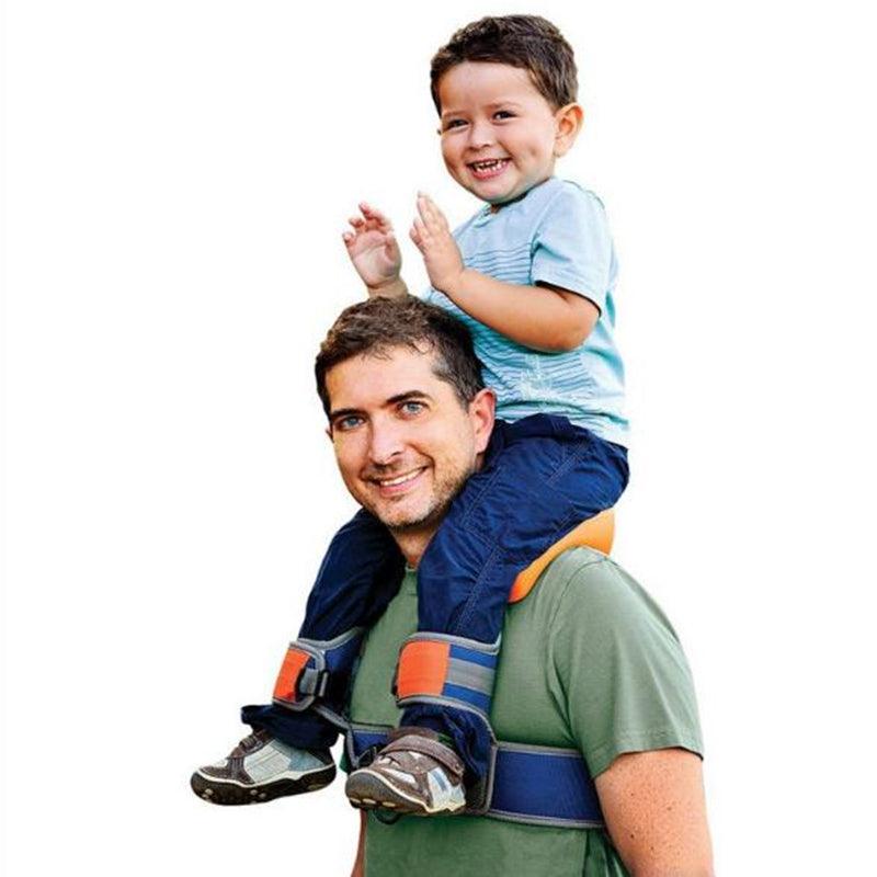 Hands-Free Shoulder Carrier with Ankle Straps and Cushioned Hip Seat Nylon Child Strap Rider travel back frame infant saddle - Nioor