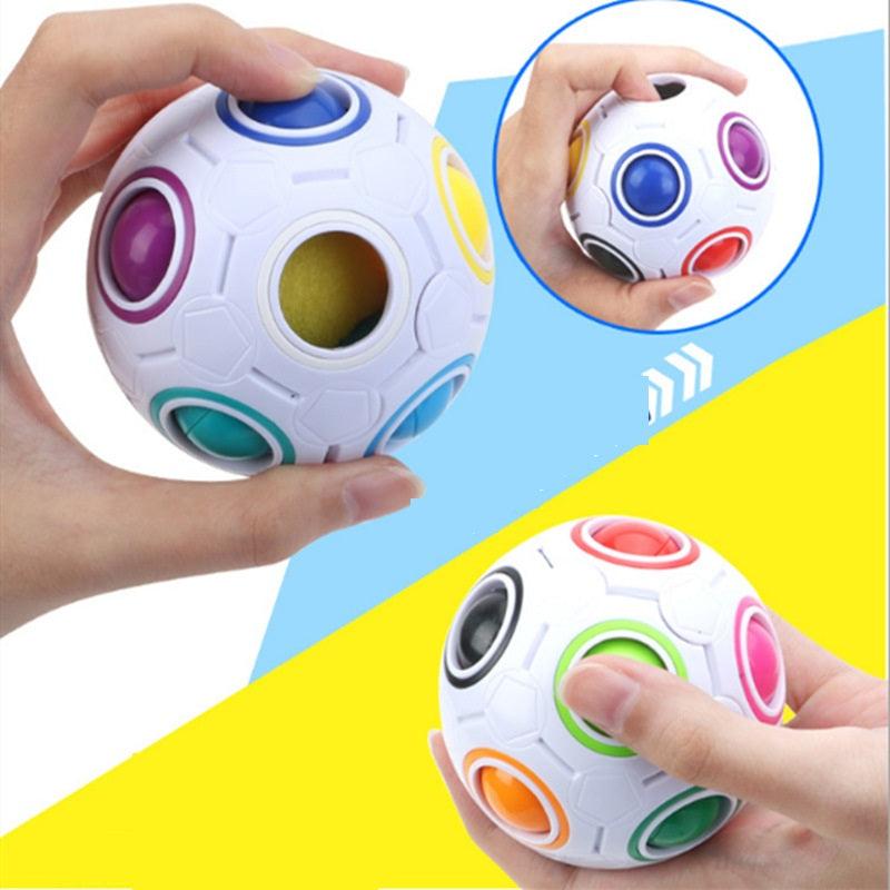 High Elasticity And Fall Resistance Puzzle Rainbow Ball Toy - Nioor