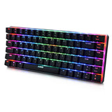 Black AK33rgb mechanical keyboard game keyboard desktop notebook full key no rush to eat chicken artifact keyboard - Nioor