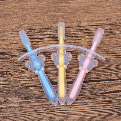 Silicone Baby Toothbrush Kids Teether Training Tool Clear Massager - Nioor