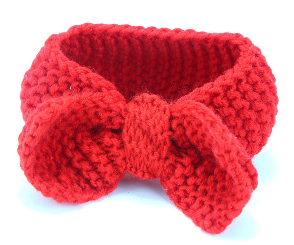 Knitted hair band baby wool ear protection