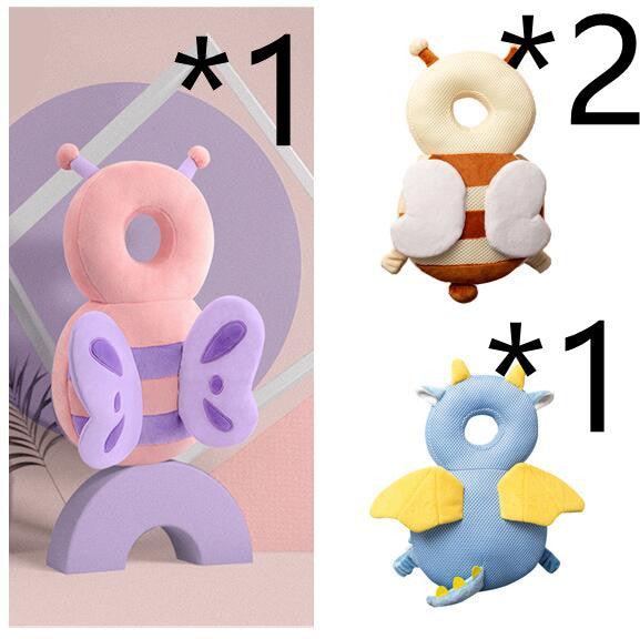 Baby Toddler Headrest Child Protection Baby Head Protection Cushion Cute Angel Wings - Nioor