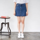 Korean Style Two-pocket Short High Waist Skirt - Nioor