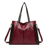 Fashionable Large Capacity Soft Leather Crossbody Bag