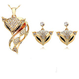 Fox necklace earring set - Nioor