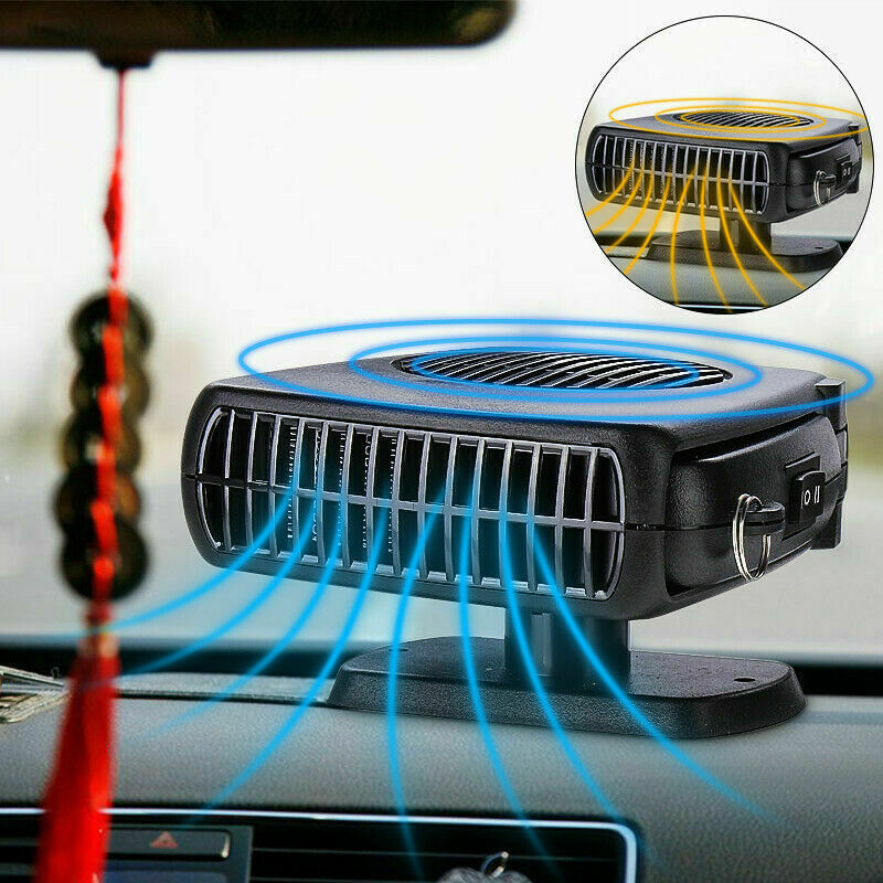 Portable Auto Car Heater Fan Air Cooler Windscreen Demister Defroster Heating Fan