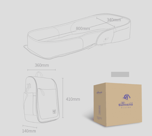 Portable crib can be foldable and mobile anti-pressure - Nioor