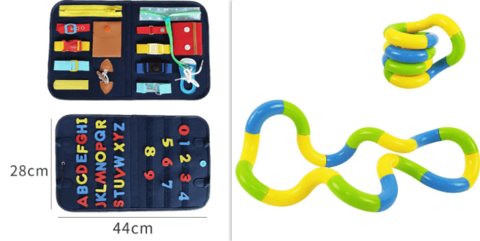 New Busy Book Children's Busy Board Dressing And Buttoning Learning Baby Early Education Preschool Sensory Learning Toy - Nioor