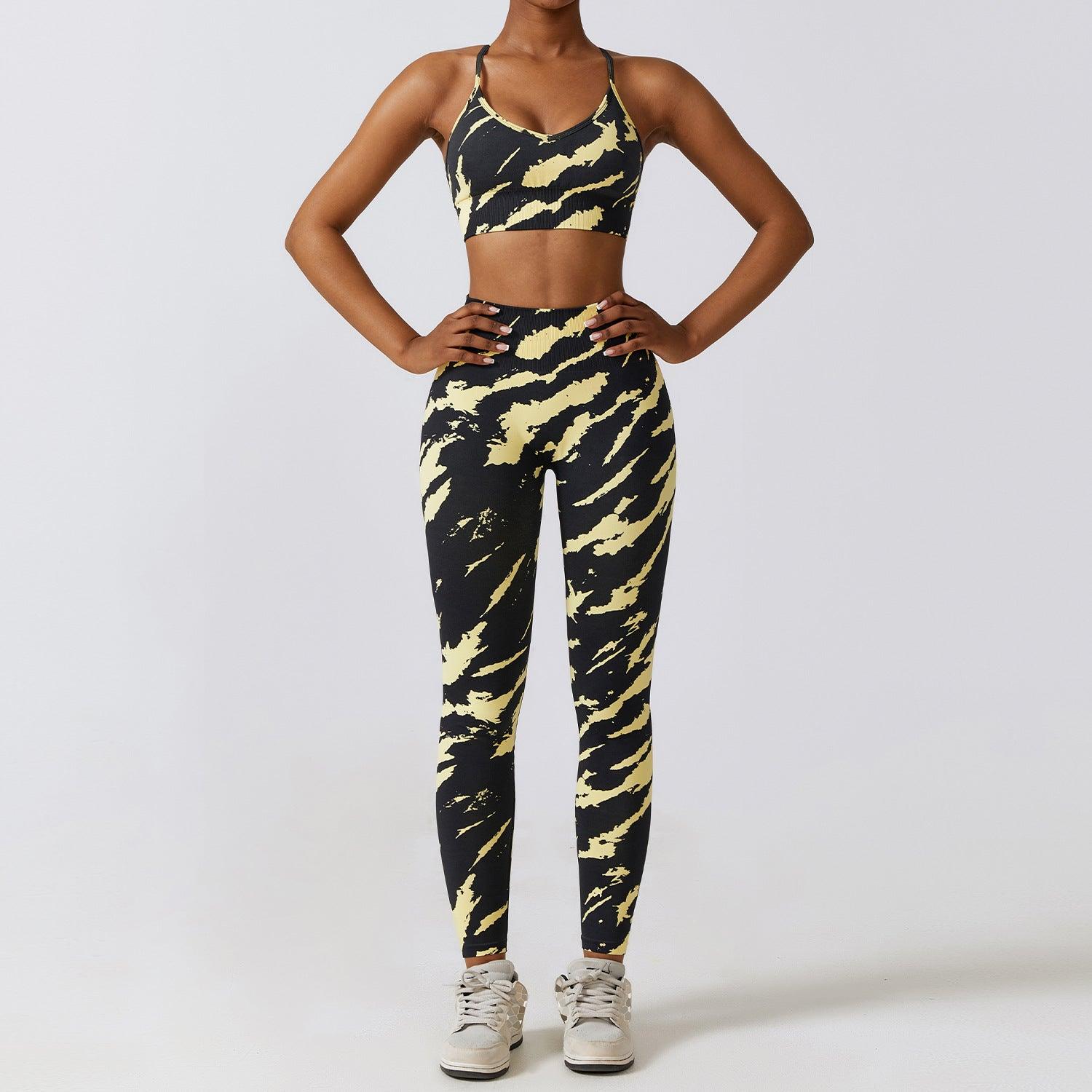 Camouflage Printing Seamless Yoga Suit - Nioor