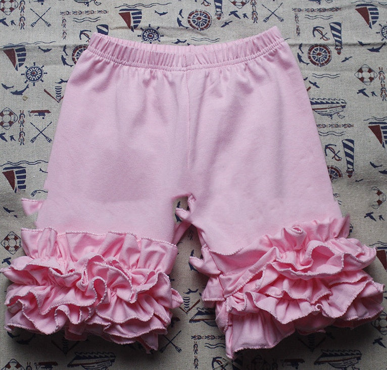 Girls' ruffled shorts