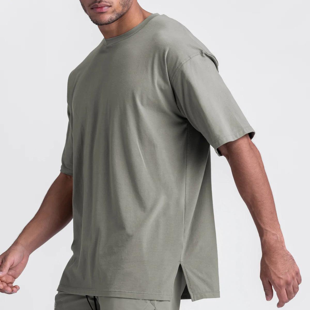 Plus Size Loose Exercise T-shirt Male - Nioor