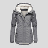 Autumn Winter Berber Fleece Casual Hooded Coat - Nioor