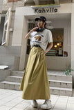 Slimming Temperament Mid-length Large Swing Skirt - Nioor