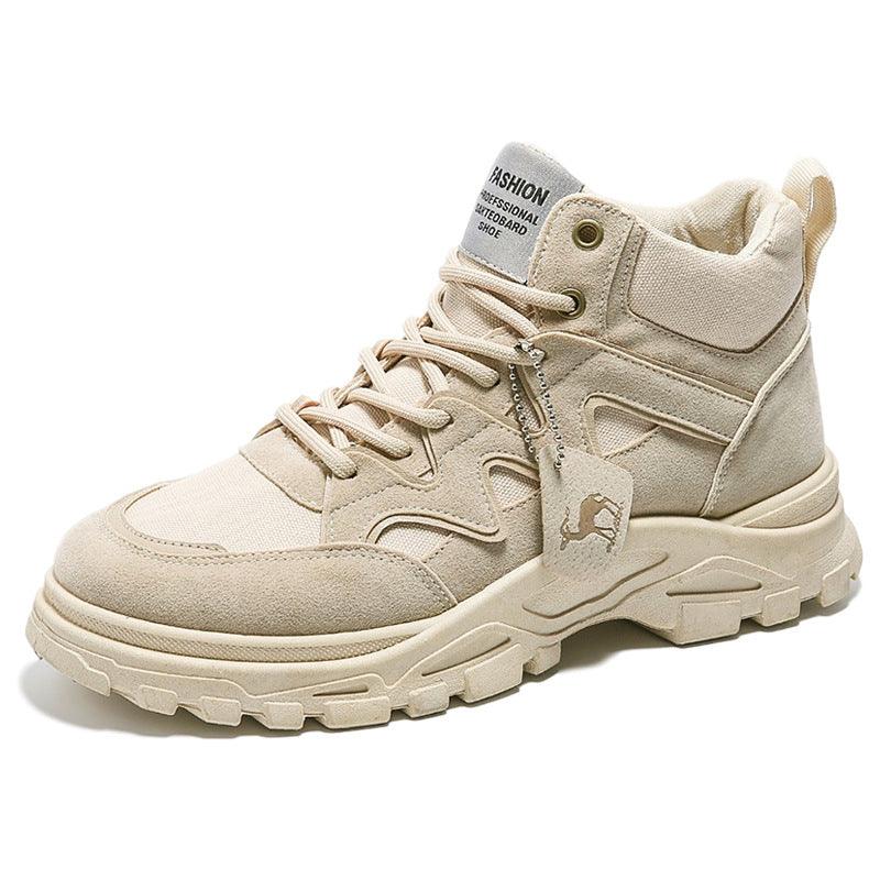 Men's Thick Sole Increased By High-top Casual Shoes - Nioor