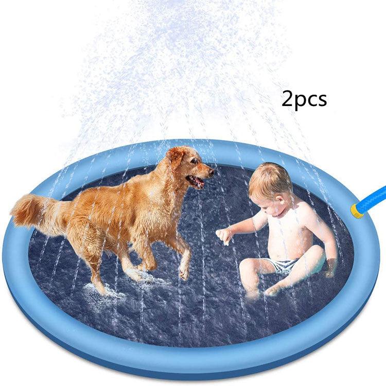 Non-Slip Splash Pad For Kids And Pet Dog Pool Summer Outdoor Water Toys Fun Backyard Fountain Play Mat - Nioor