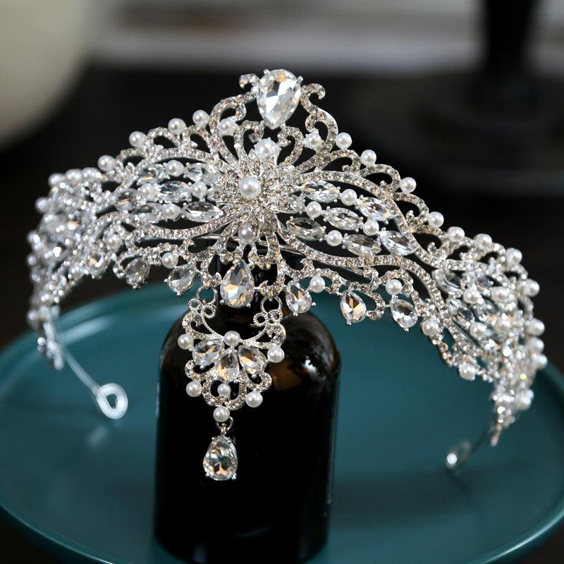 Baroque Bride Crown Fashion Headwear - Nioor