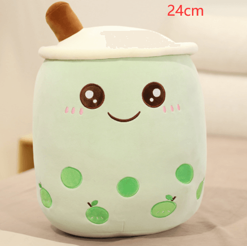 Cute Fruit Drink Plush Stuffed Soft Strawberry Milk Tea Plush Boba Tea Cup Toy Bubble Tea Pillow Cushion Kids Gift - Nioor