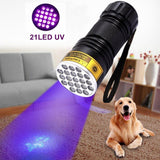 21LED violet flashlight LED violet UV UV Flashlight counterfeit flashlight - Nioor