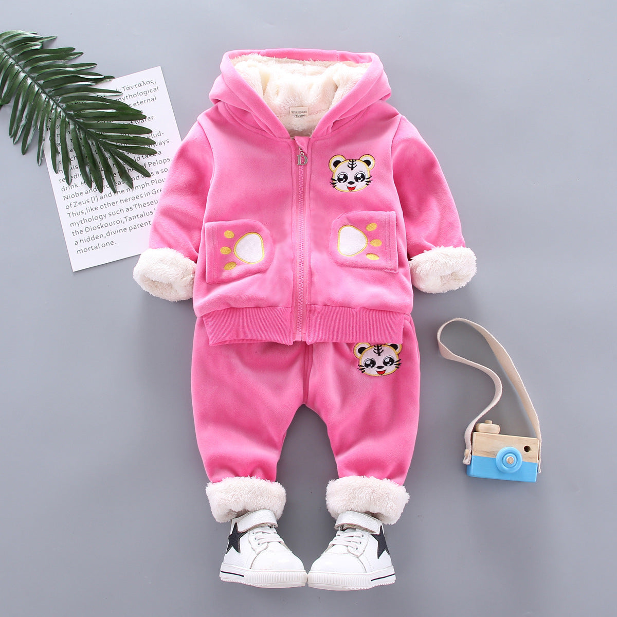 Golden mink plush winter clothing