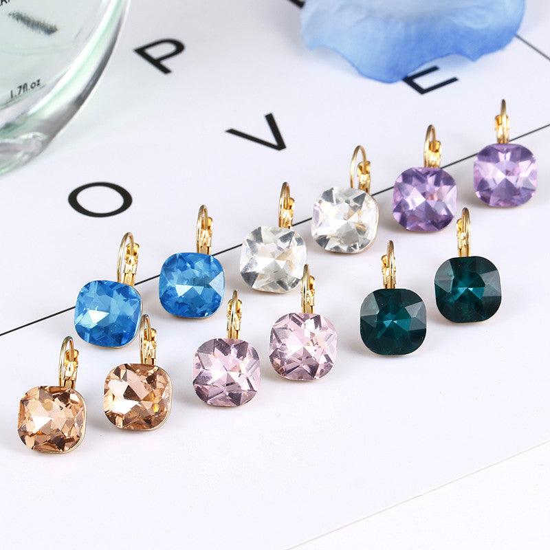 Crystal earrings earrings - Nioor