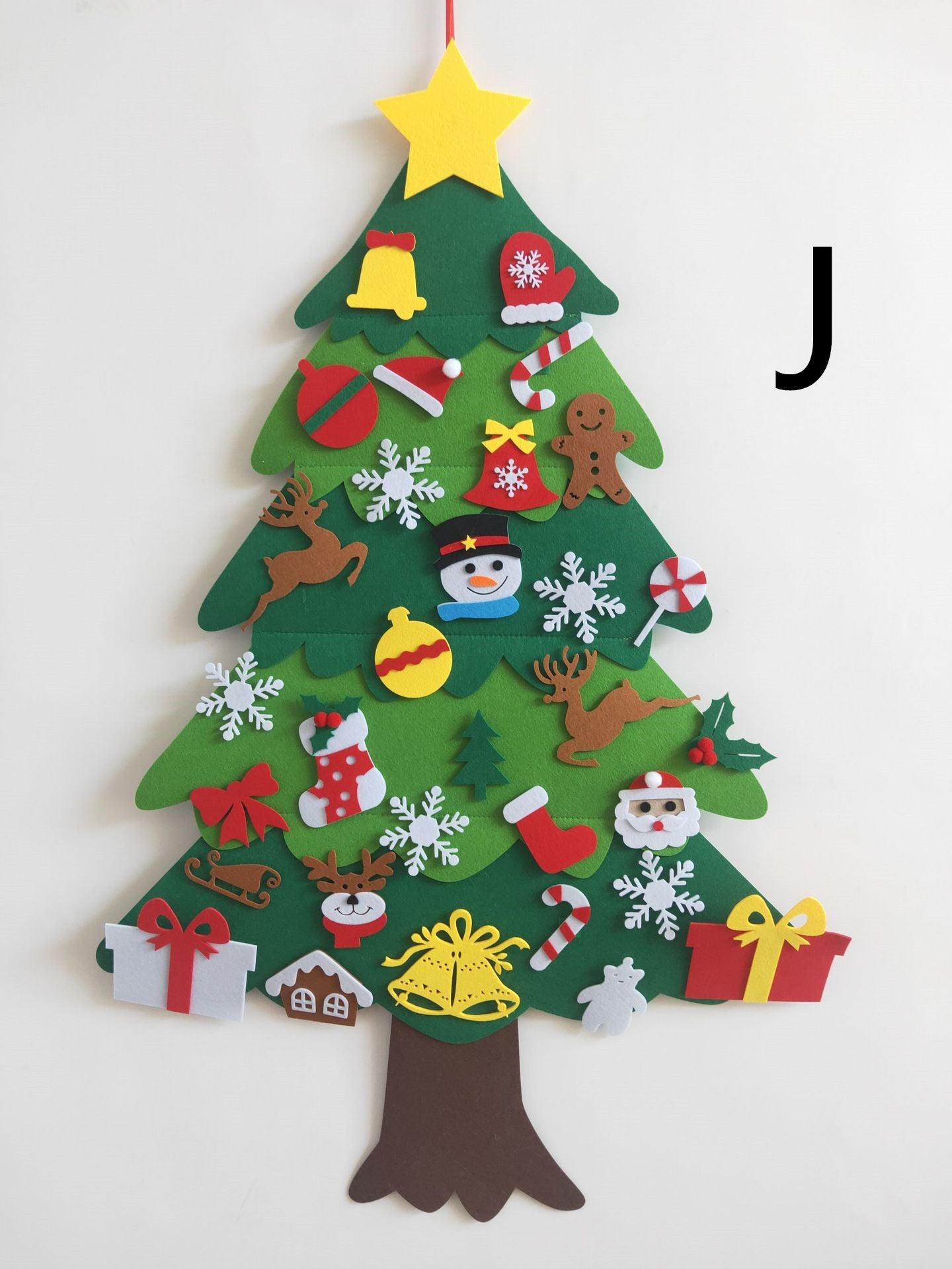 DIY Felt Christmas Tree With Three-dimensional Christmas Tree - Nioor