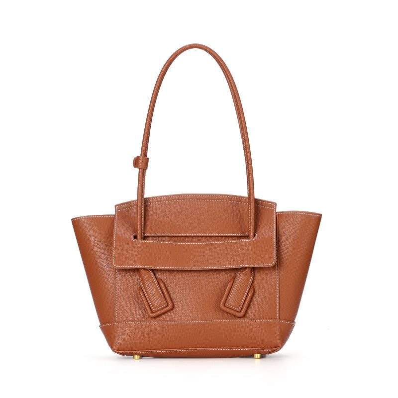 Genuine Leather Women's Bag Special-interest Design Underarm