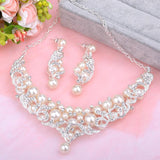 The new trade suits Europe pearl necklace jewelry pendant bride alloy big high-end wedding accessories - Nioor