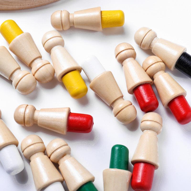 Children's Wooden Educational Toys Memory Chess Kid Early Education Toys - Nioor