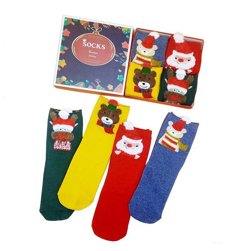 Women's Fashion Breathable Cotton Christmas Socks For Old People - Nioor