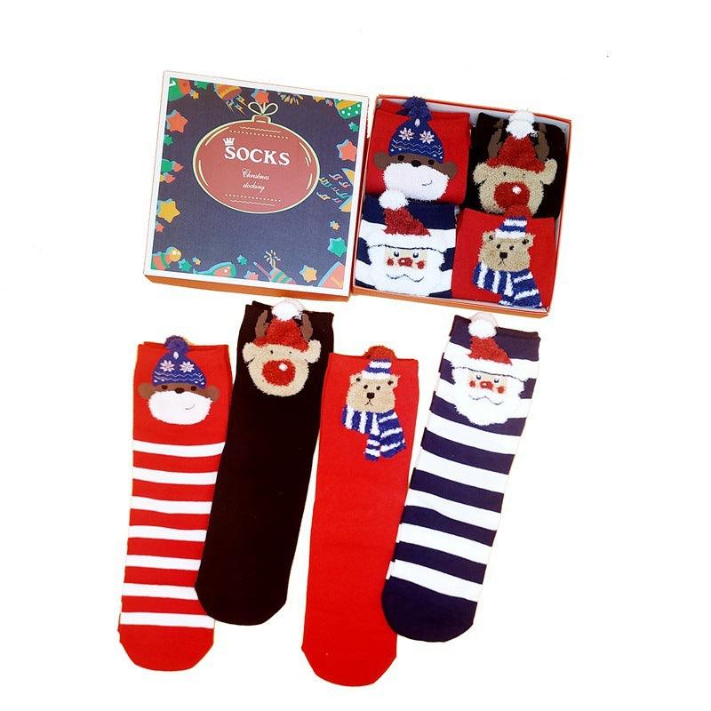 Women's Fashion Breathable Cotton Christmas Socks For Old People - Nioor