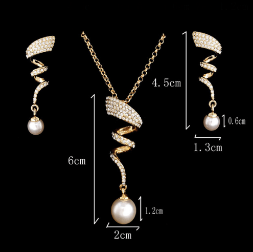 Europe And The United States Sell Hot Money Network Pearl Necklace Set Bridal Jewelry Set Wholesale 9093 - Nioor