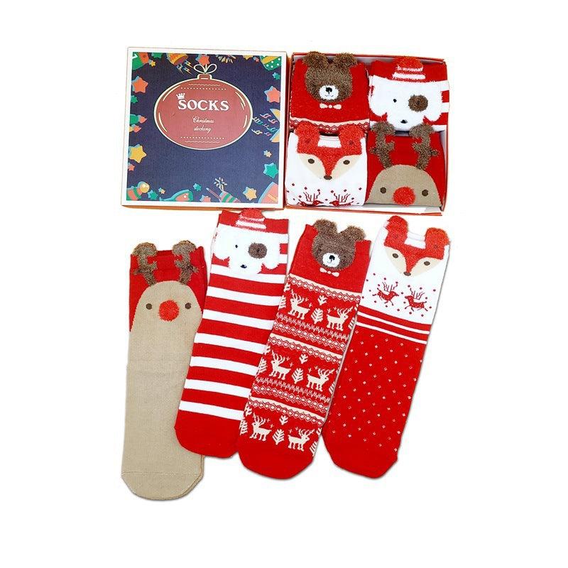 Women's Fashion Breathable Cotton Christmas Socks For Old People - Nioor