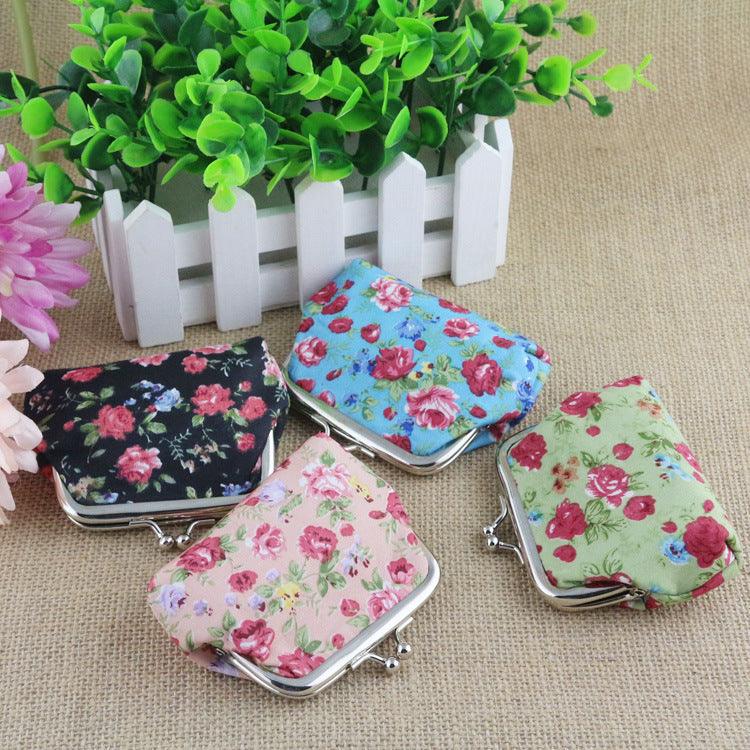 Korean small rose cloth lady children zero purse small wallet student Mini coin bag small gift wholesale - Nioor