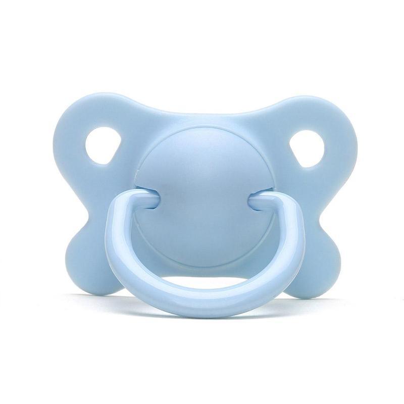 Pacifier Sleeping Baby Pacifier Newborn Silicone Pacifier Super Soft Flat Head - Nioor