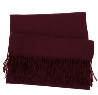 Men's cashmere scarf virgin woollen popular wild solid color warm thick scarf monochrome shawl - Nioor