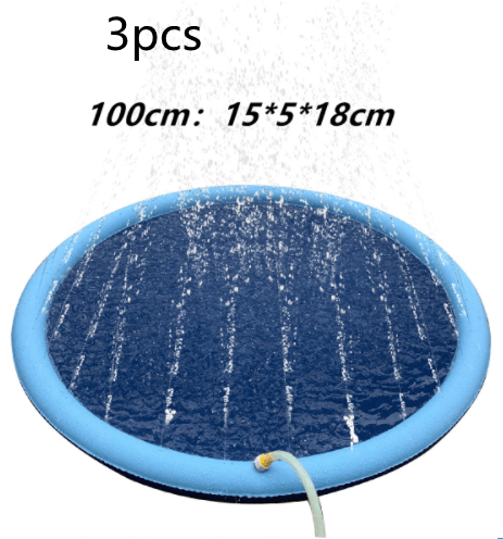 Non-Slip Splash Pad For Kids And Pet Dog Pool Summer Outdoor Water Toys Fun Backyard Fountain Play Mat - Nioor