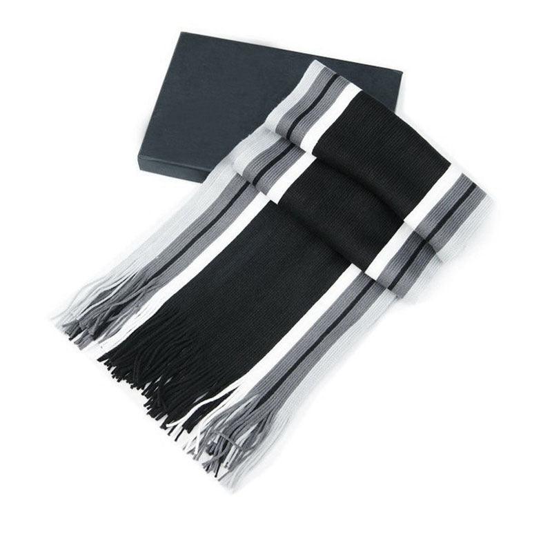 Imitated cashmere color matching casual men's thick scarf - Nioor