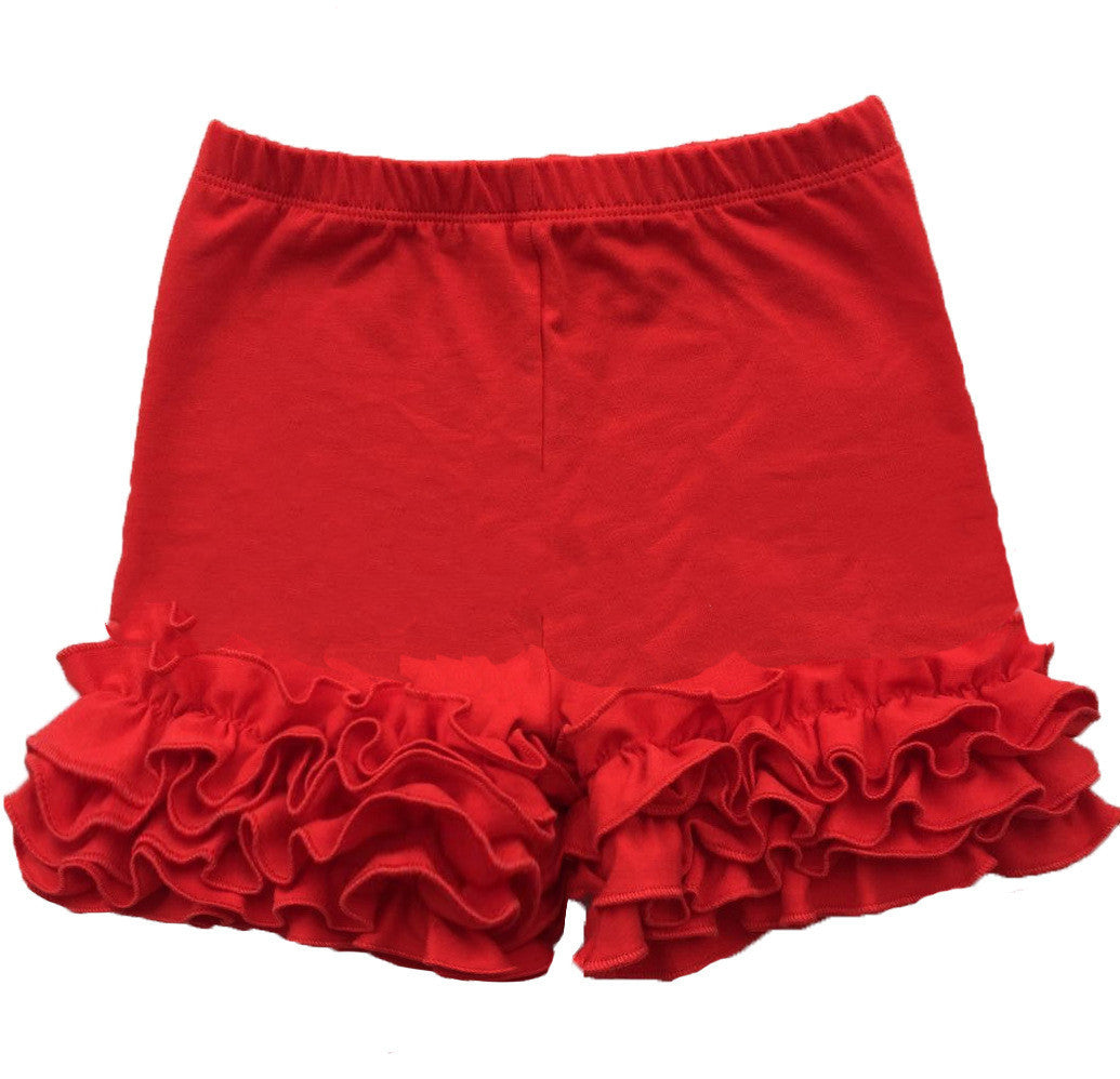 Girls' ruffled shorts