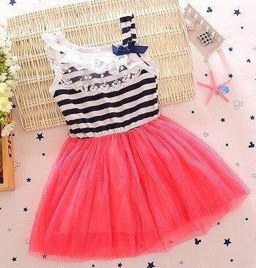 Baby Dress Girl Summer Short Sleeved Princess Skirt