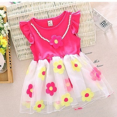 Baby Dress Girl Summer Short Sleeved Princess Skirt