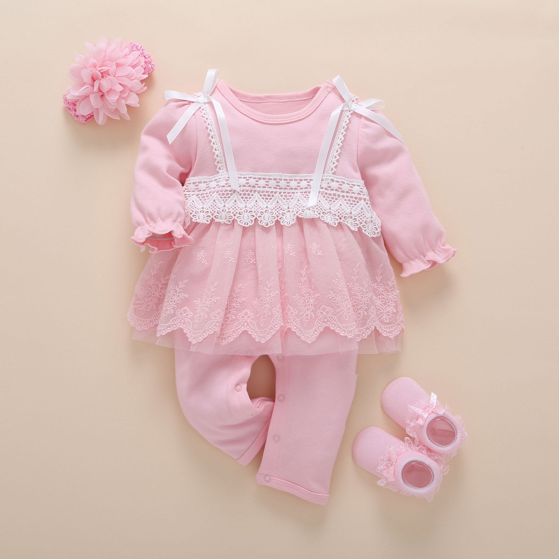 Half-year-old baby girl's jumpsuit