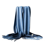 Pure wool scarf men's autumn and winter business simple long thickened boutique - Nioor