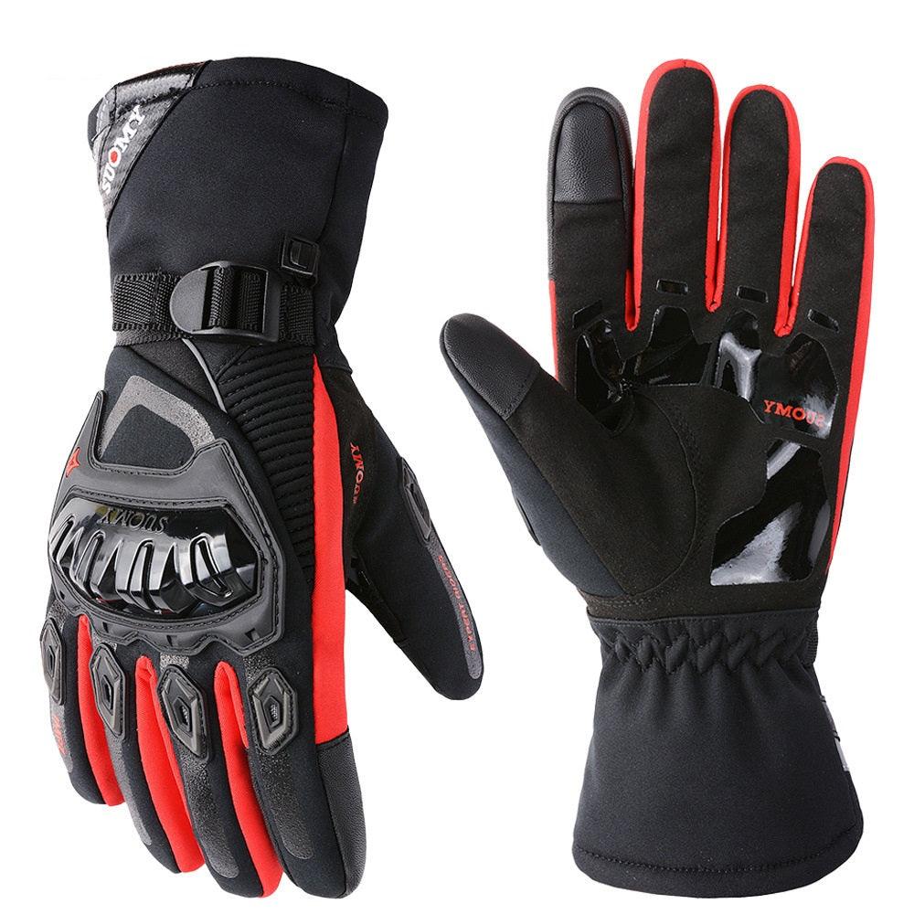 Winter Motorcycle Riding Touch Screen Waterproof Warm Electric Car Long Windproof Gloves - Nioor