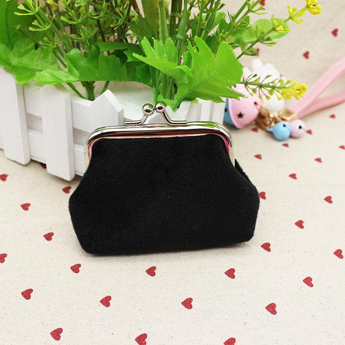 Autumn winter candy color wool zero wallet student cloth coin bag children small purse small gift wholesale - Nioor