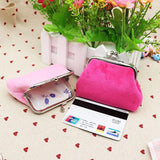 Autumn winter candy color wool zero wallet student cloth coin bag children small purse small gift wholesale - Nioor