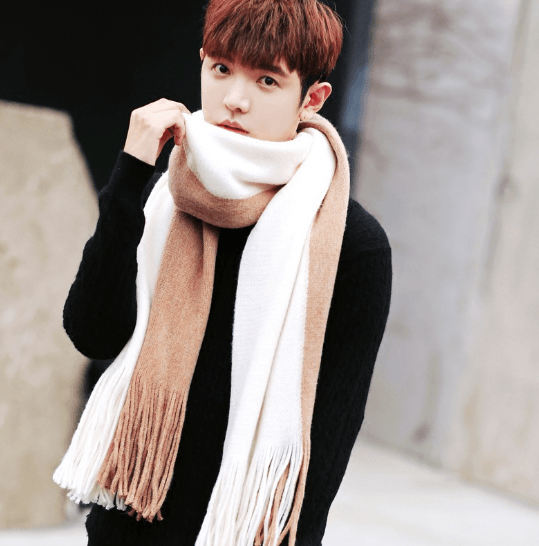 Men Scarves Can Match Colors Fashion - Nioor